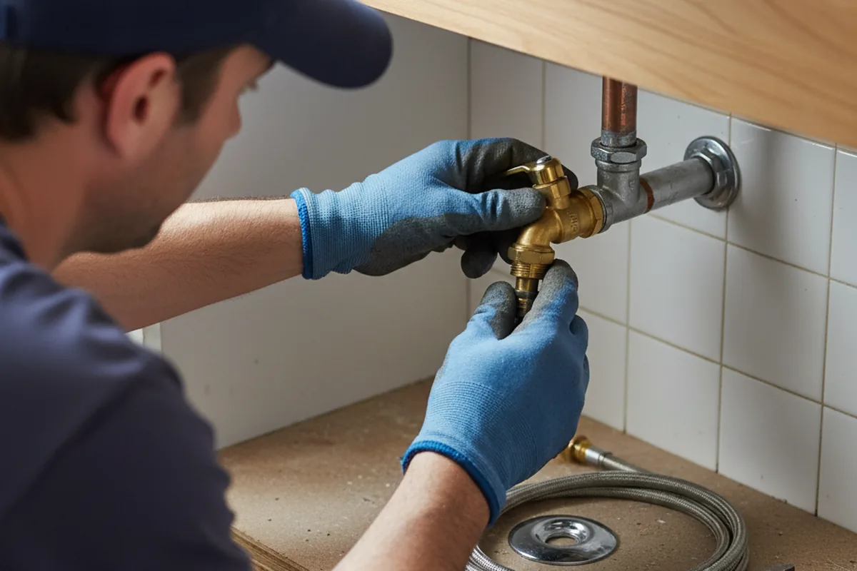 Shutoff valve and fitting work during Emergency Plumbing in East Rochester